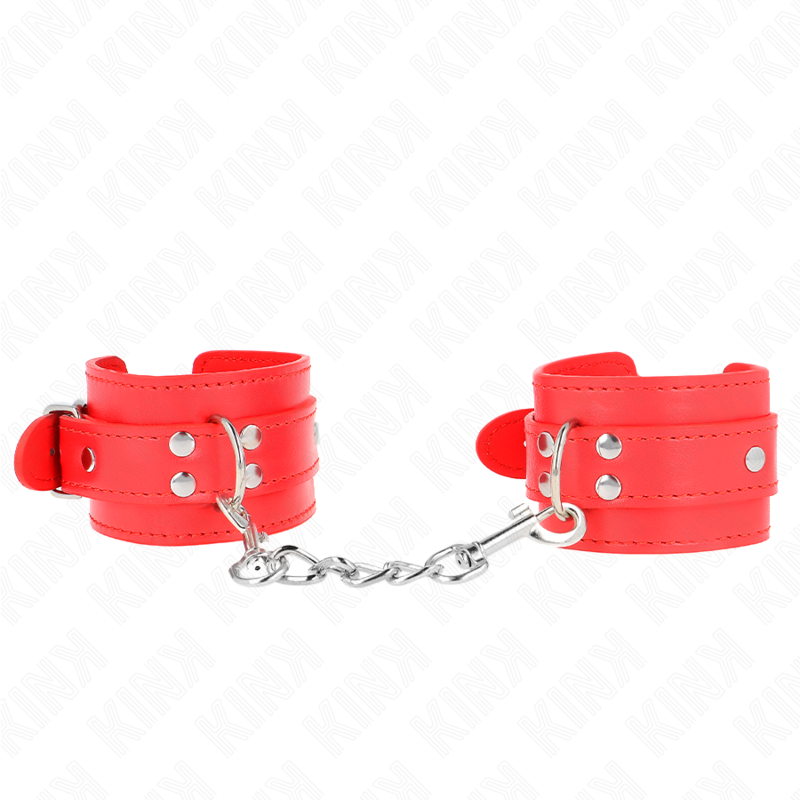 KINK - PULSO SIMPLES VERMELHO AJUSTÁVEL 20-23 CM X 5,5 CM - Imagem 2