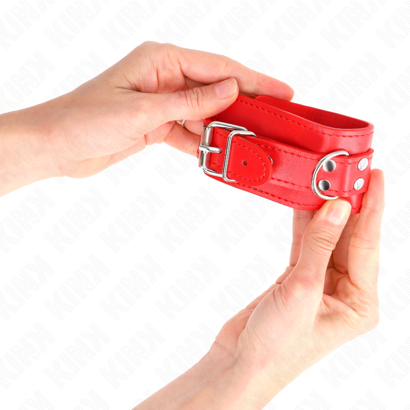 KINK - PULSO SIMPLES VERMELHO AJUSTÁVEL 20-23 CM X 5,5 CM - Imagem 4