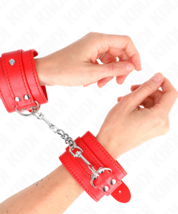 KINK - PULSO SIMPLES VERMELHO AJUSTÁVEL 20-23 CM X 5,5 CM