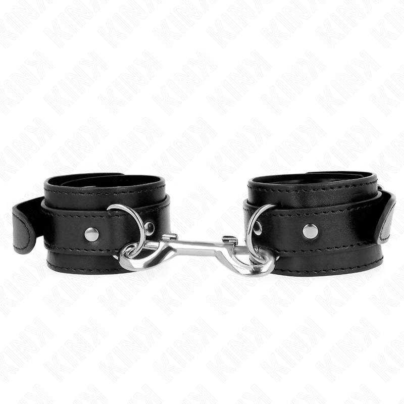 KINK - RETENÇÕES DE PULSO - LINHA DE REBITES ÚNICOS PRETO AJUSTÁVEL 17-28 CM X 5 CM - Imagem 2