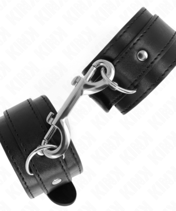 KINK - RETENÇÕES DE PULSO - LINHA DE REBITES ÚNICOS PRETO AJUSTÁVEL 17-28 CM X 5 CM - Imagem 3