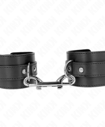 Visão alternativa de KINK - RETENÇÕES DE PULSO - LINHA DE REBITE ÚNICA E FIVELA GRANDE PRETA AJUSTÁVEL 17-28 CM X 5 CM