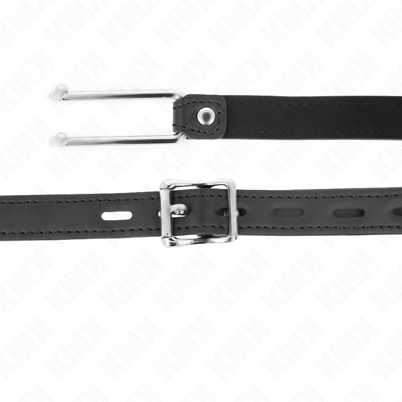 KINK - MORDAÇA DE GANCHO DE METAL 11,5 CM COM ALÇA DE COURO AJUSTÁVEL 39-58 CM X 2 CM - Imagem 4