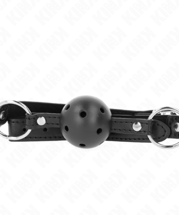 KINK - BOLA PRETA OCA DURO 4,5 CM GAG MODELO 1 63,5 X 2 CM