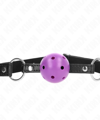 KINK - BOLA ROXA DURO OCA 4,5 CM MORDAÇA 63,5 X 2 CM