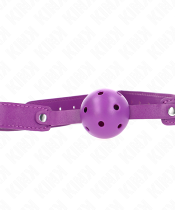 KINK - BOLA RESPIRÁVEL ROXA 4,5 CMGAG 65 x 2,5 CM