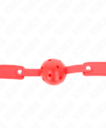 Visão alternativa de KINK - BOLA RESPIRÁVEL VERMELHA 4,5 CM MORDAÇA 65 x 2,5 CM