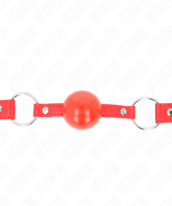Visão alternativa de KINK - MORDAÇA BOLA TPE 4 CM COM FECHADURA ROJO 60 x 2 CM