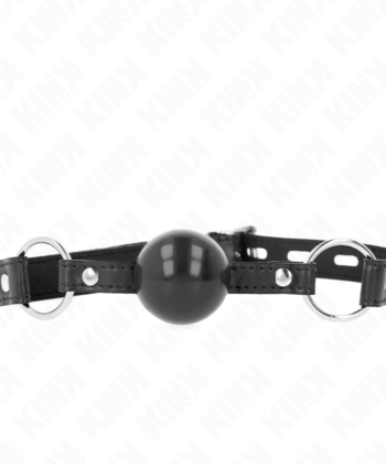 KINK - BOLA TPE PRETA MORDAÇA 4 CM 60 x 2 CM