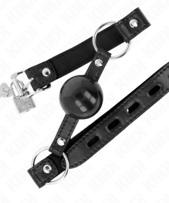 Visão alternativa de KINK - BOLA TPE PRETA MORDAÇA 4 CM 60 x 2 CM