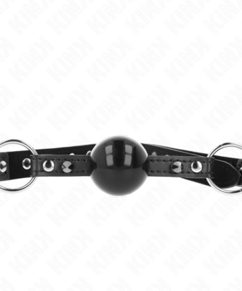 KINK - MORDAÇA BOLA 4 CM COM PONTA REBITE E SNAP LOCK 65 x 2 CM