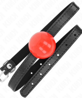 Visão alternativa de KINK - BOLA SIMPLES VERMELHA MORDAÇA 4 CM 65 x 1,5 CM