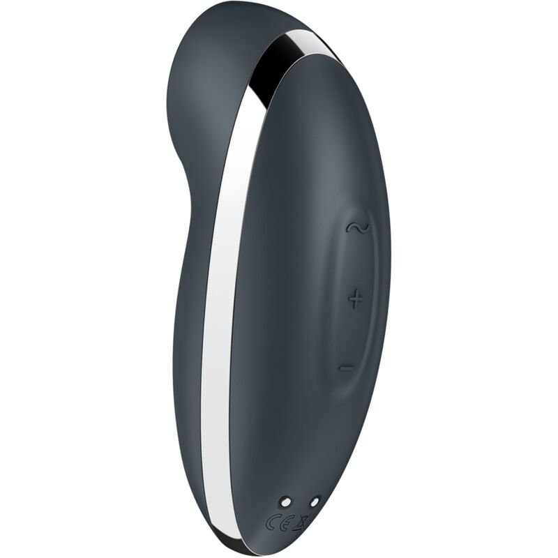 SATISFYER - TAP & CLIMAX 2 VIBRADOR E ESTIMULADOR CINZA - Imagem 3