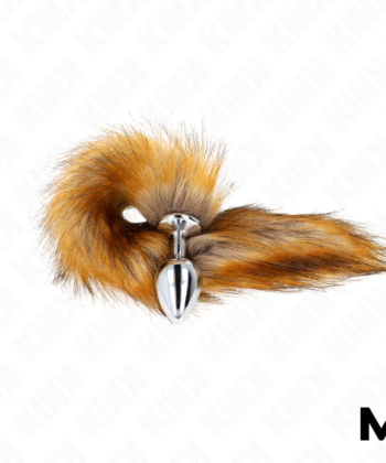 Alternative view of KINK - PLUG ANAL TAMANHO M 8 X 3,5 CM COM CAUDA SINTÉTICA 40 CM MARROM