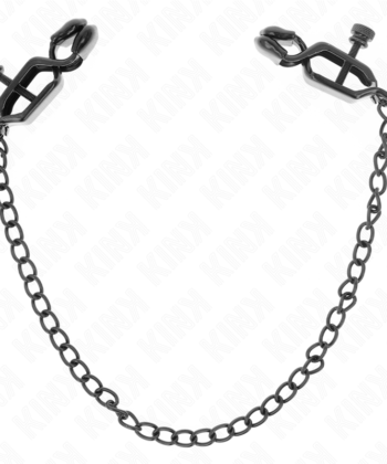 Visão alternativa de KINK - PINÇAS DE CORRENTE PLANA PRETAS 30 CM