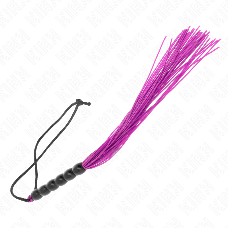 KINK - MINI CHICOTE DE SILICONE COM 6 CONTAS ROXAS 26 CM - Imagem 4