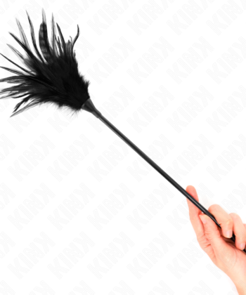 KINK - MÚLTIPLAS PENAS DE CÓCEGAS PRETAS 45 CM