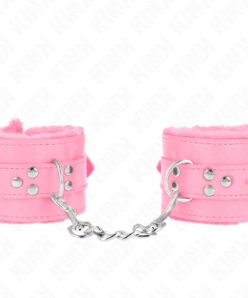 Visão alternativa de KINK - PULSO FORRO DE PELE COM FUROS QUADRADOS ROSA E CINTO ROSA AJUSTÁVEL 17-29 CM X 6 CM