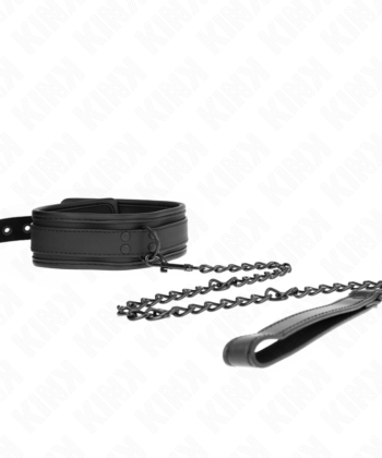 Visão alternativa de KINK - COLAR DE NEOPRENE BONDAGE MODELO 1 COM CINTO 78 CM AJUSTÁVEL 37,5 X 49,5 CM