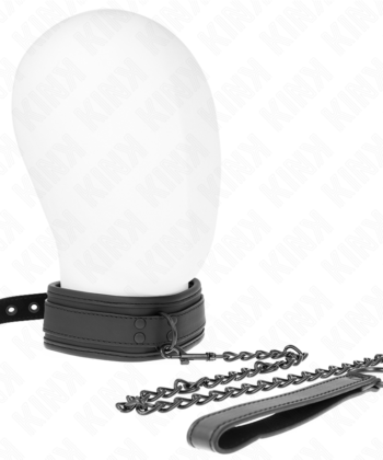 KINK - COLAR DE NEOPRENE BONDAGE MODELO 1 COM CINTO 78 CM AJUSTÁVEL 37,5 X 49,5 CM
