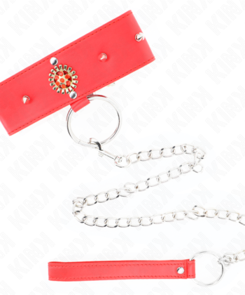 Visão alternativa de KINK - COLAR DE DIAMANTE VERMELHO COM CINTO 65 CM AJDUSTÁVEL 35-51 CM X 7 CM