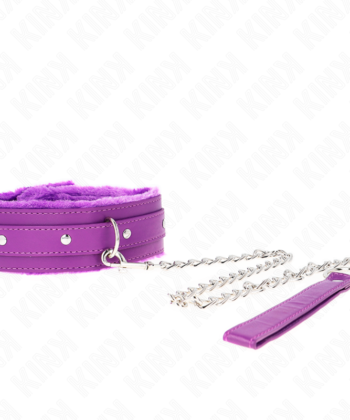 Visão alternativa de KINK - COLAR COM TRELA 65 CM COM RESTRIÇÕES ROXO 36-42 CM X 5,5 CM