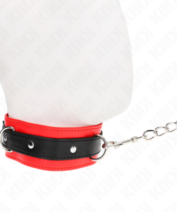 Visão alternativa de KINK - COLAR MODELO BÁSICO COM TRELA 65 CM MODELO 3 VERMELHO 53 X 5 CM