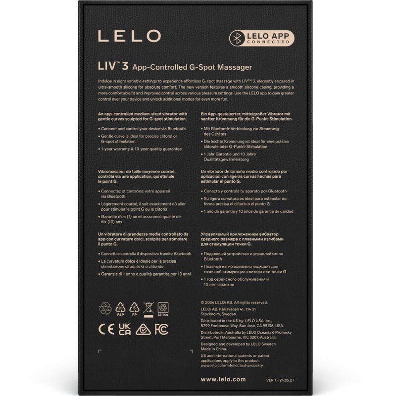 LELO - LIV™ 3 ESTIMULADOR G-SPOT VIOLETA - Imagem 4