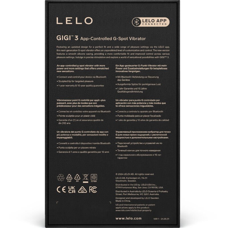 LELO - GIGI™ 3 VIBRADOR G-SPOT ROSA - Imagem 4