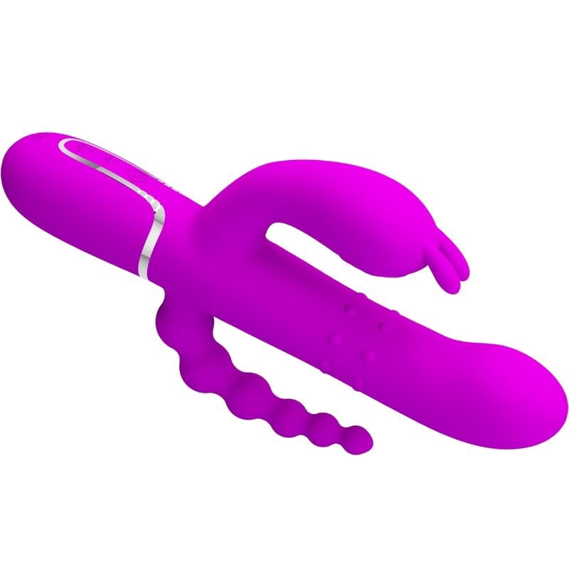 PRETTY LOVE - CAMMY VIBRADOR TRIPLO MULTIFUNCIONAL 4 EM 1 ROSA - Image 4