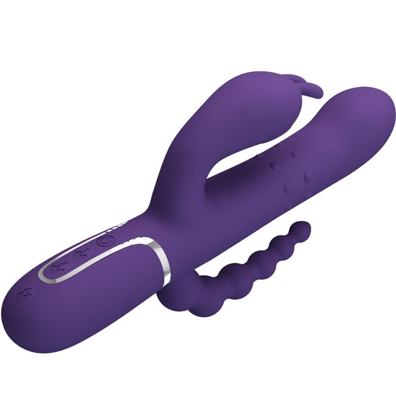 PRETTY LOVE - CAMMY TRIPLO VIBRADOR MULTIFUNÇÃO 4 EM 1 ROXO - Image 3