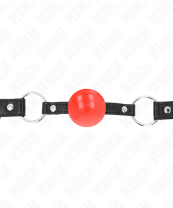KINK - BOLA TPE VERMELHA MORDAÇA 4 CM 60 x 2 CM