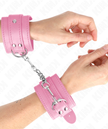 KINK - PULSO SIMPLES ROSA AJUSTÁVEL 20-23 CM X 5,5 CM