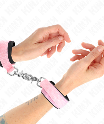 KINK - PUNHOS DE NEOPRENE AJUSTÁVEIS ROSA AJUSTÁVEIS 22-34 CM