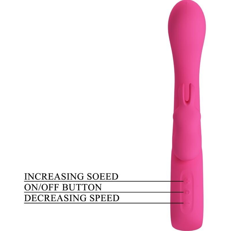 PRETTY LOVE - NOVAK RABBIT VIBRADOR 12 VIBRAÇÕES ROSA - Image 4
