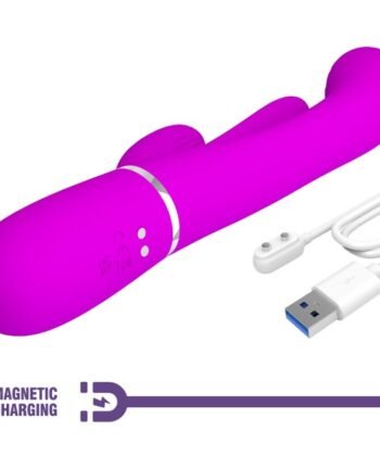 Visão alternativa de PRETTY LOVE - SHANIA TRIPLE RABBIT VIBRADOR MULTIFUNCIONAL ROSA