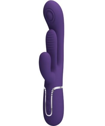 PRETTY LOVE - SHANIA TRIPLE RABBIT VIBRADOR MULTIFUNCIONAL ROXO