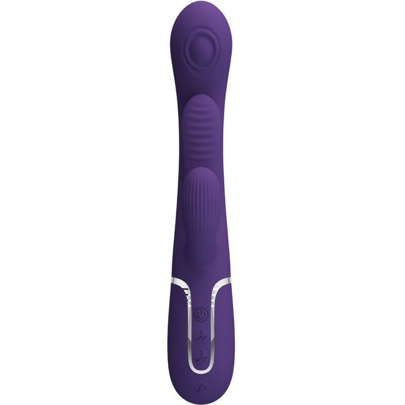 PRETTY LOVE - SHANIA TRIPLE RABBIT VIBRADOR MULTIFUNCIONAL ROXO - Imagem 3