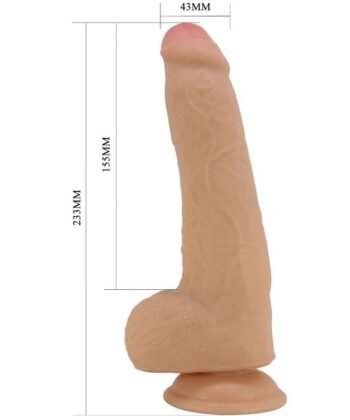 PRETTY LOVE - DRACO DILDO REALISTA 23 CM CARNE - Image 4
