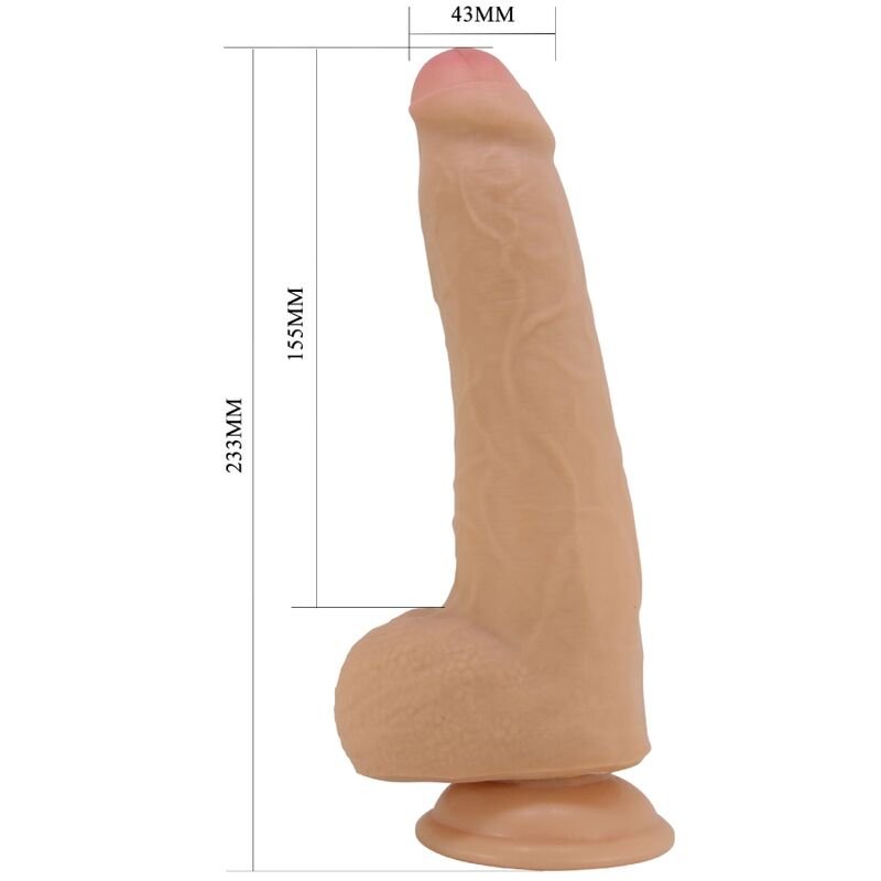 PRETTY LOVE - DRACO DILDO REALISTA 23 CM CARNE - Imagem 4