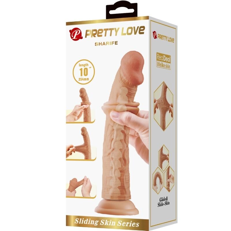 PRETTY LOVE - DILDO REALISTA SHARIFE 25 CM CARNE - Imagem 5