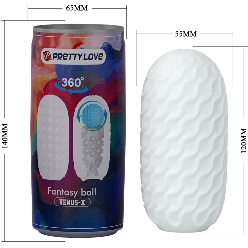 PRETTY LOVE - VENUS X MASTURBADOR MASCULINO MODELO 2 BRANCO - Imagem 2