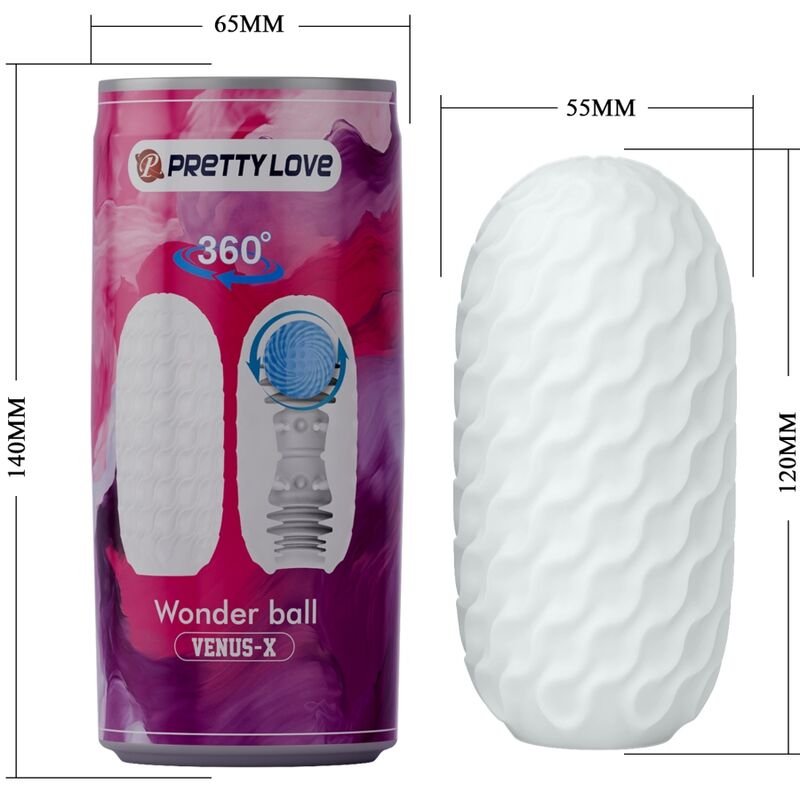 PRETTY LOVE - VENUS X MASTURBADOR MASCULINO MODELO 3 BRANCO - Image 3