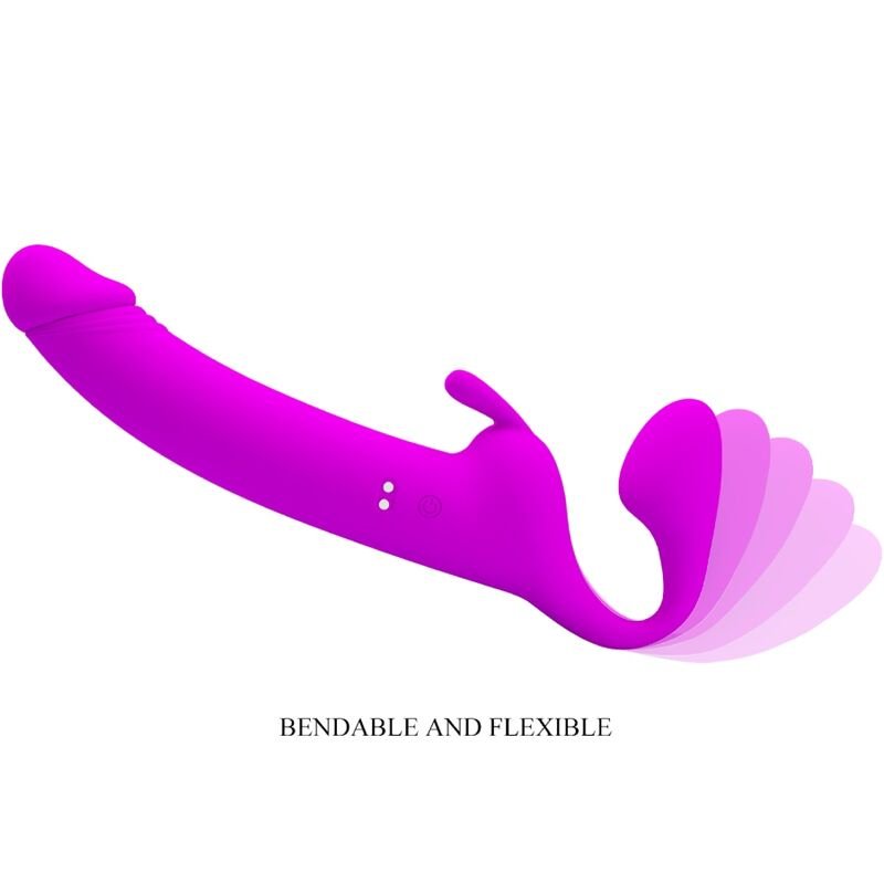 PRETTY LOVE - ZANINI STRAPLESS STRAP-ON 10 VIBRAÇÕES ROXO - Image 4