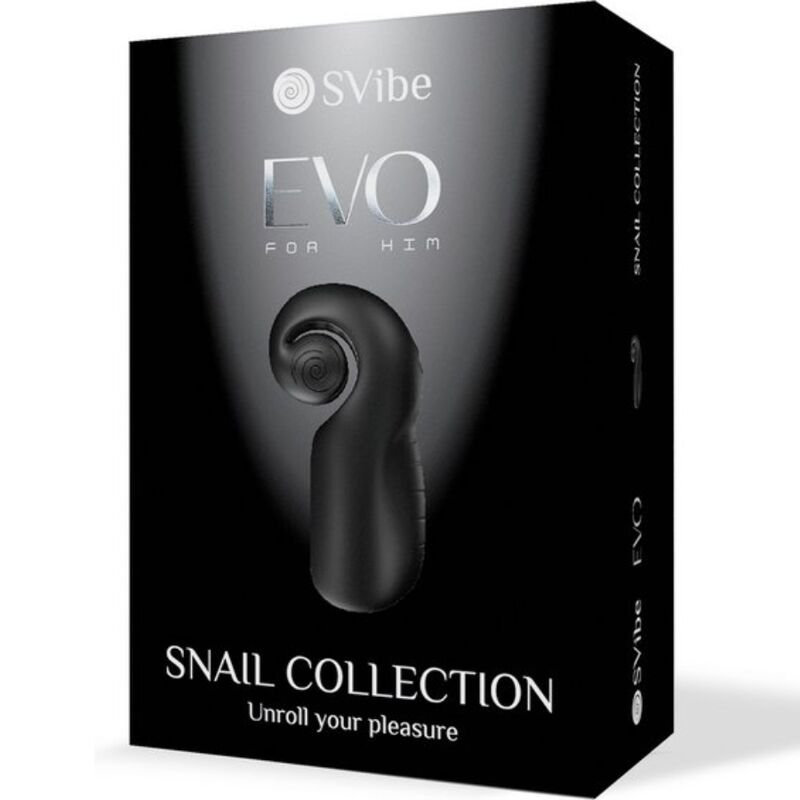 SNAIL VIBE - EVO PARA ELE MASTURBADOR MASCULINO SLIDE NROLL PRETO - Imagem 2