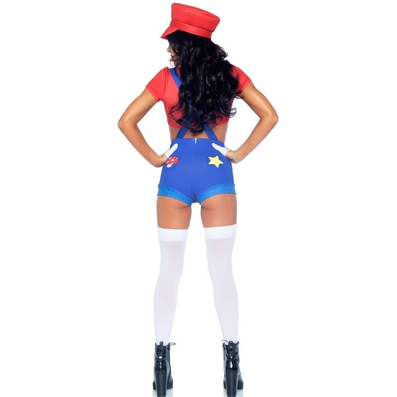 LEG AVENUE - TRAJE SEXY MARIO BROS VERMELHO/AZUL S - Image 4