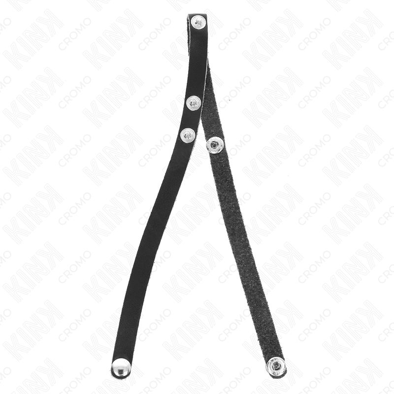 KINK - ANEL DE COURO PARA PÊNIS COM FECHO DE PRESSÃO 39 X 1 CM - Imagem 2