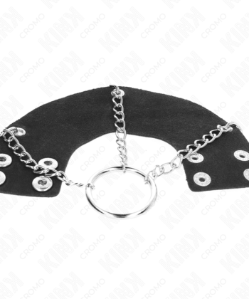 Visão alternativa de KINK - ANEL PARA PÊNIS 4 CM CORRENTE 7 CM METAL COM CINTO DE COURO