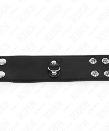 Visão alternativa de KINK - ANEL DE COURO PARA PÊNIS COM FECHO DE PRESSÃO 18 X 5 CM