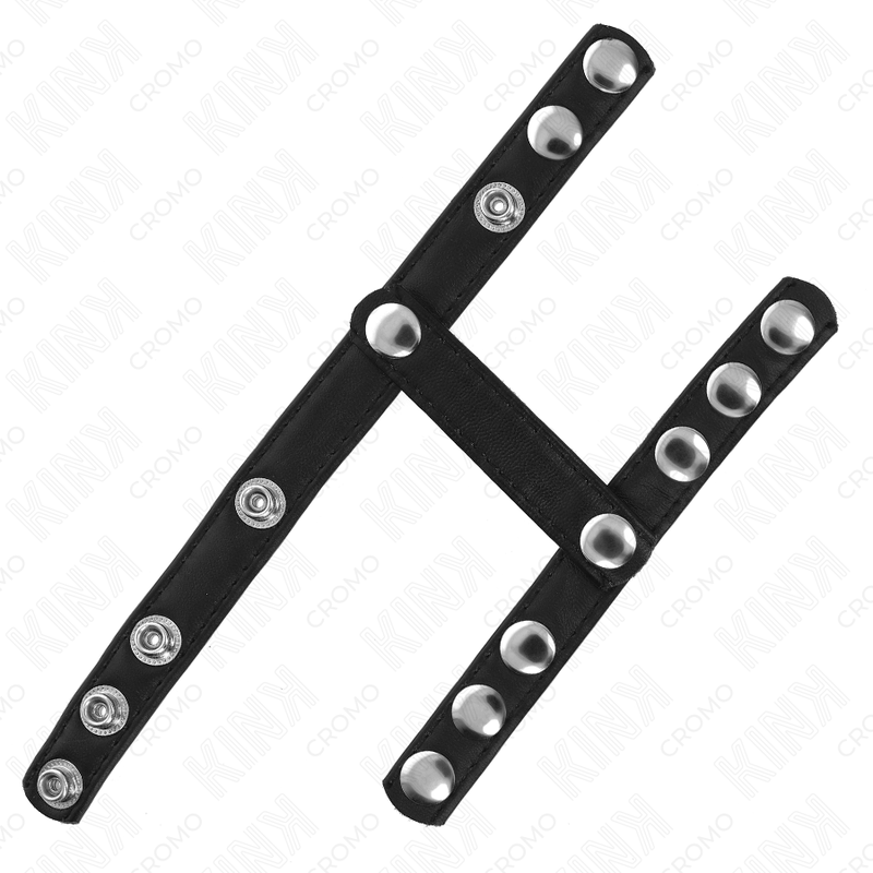 KINK - ANEL PARA PÊNIS COM 3 TIRAS DIVISORAS DE BOLAS AJUSTÁVEIS - Image 3